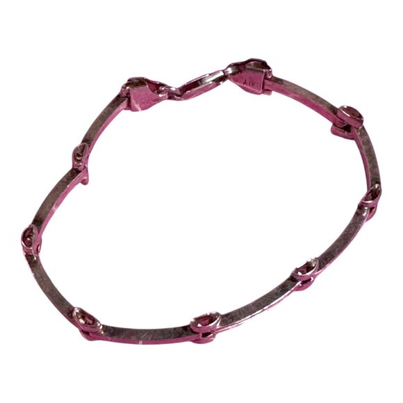 Silpada Sterling Silver 925 Binaro Bar Link Bracelet B0822 Retired Vintage Italy - Picture 8 of 11